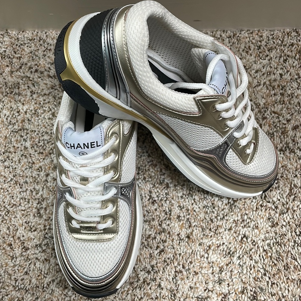 Metallic Sneakers Trainers